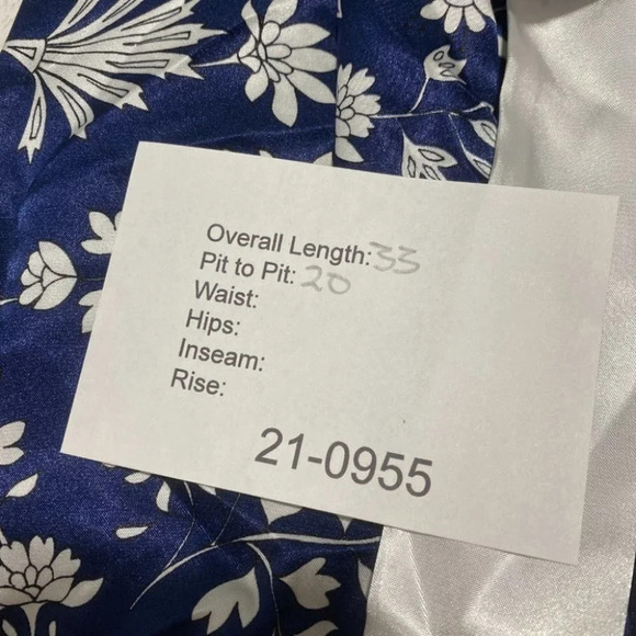 Linea Donatella Floral Wrap Robe Satin Polyester S - Picture 6 of 6